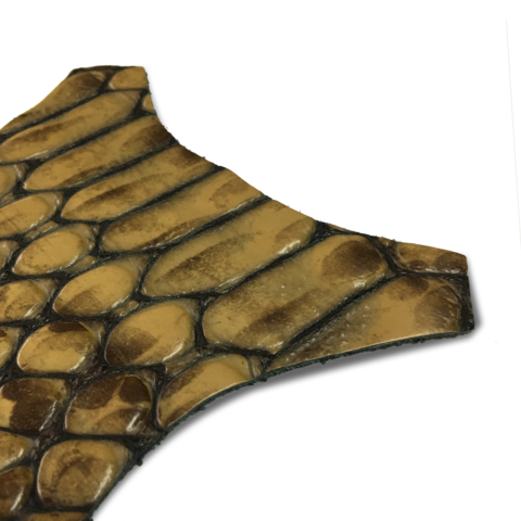 Brown faux croc