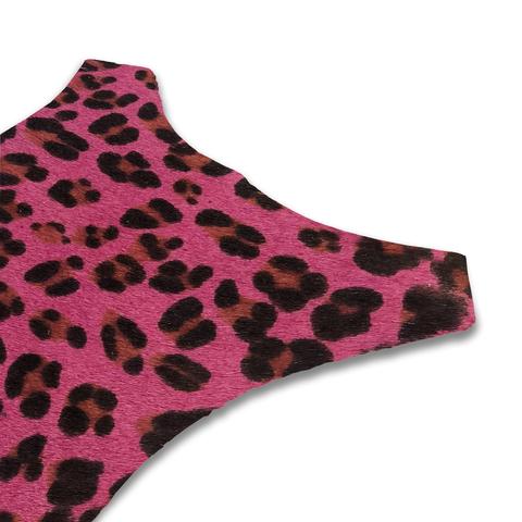 Pink faux leopard 